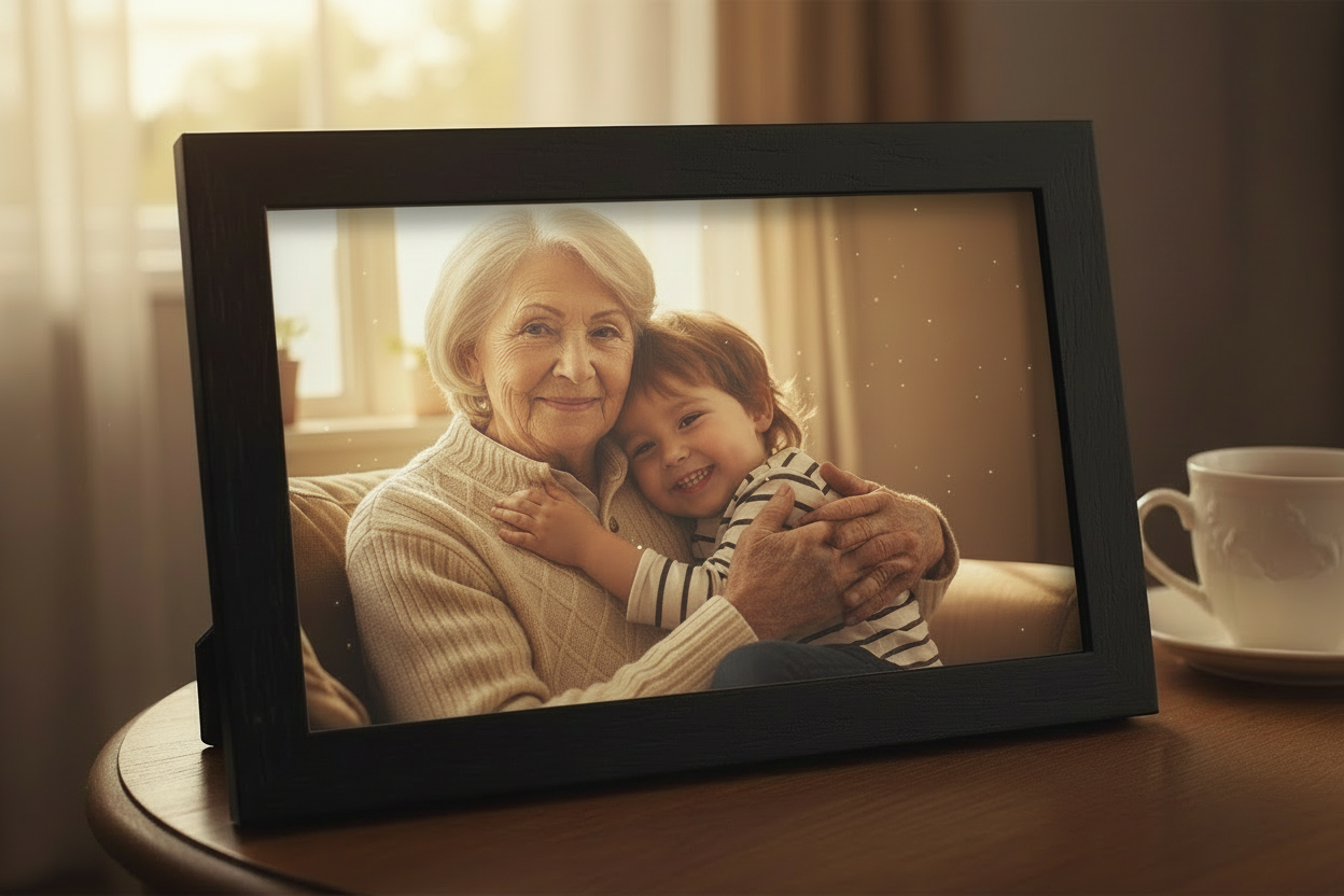 Can you make it a grandma and a kid the rest the same 